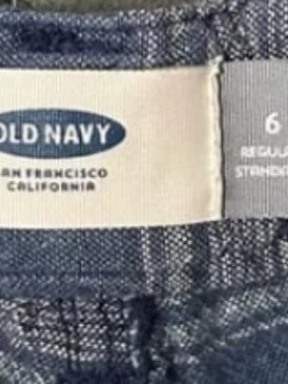 Old Navy Blue Striped Men’s Flat Front Shorts